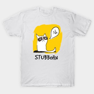 Funny cat tricks stubborn cats shirt T-Shirt